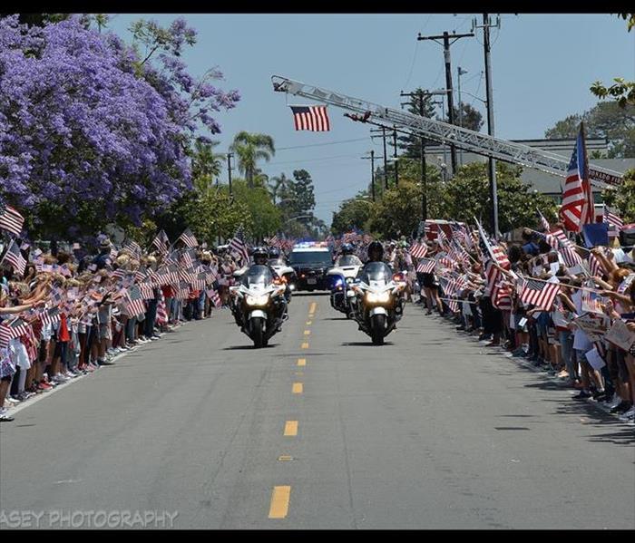 Motorcycle Officers Leading a Procession