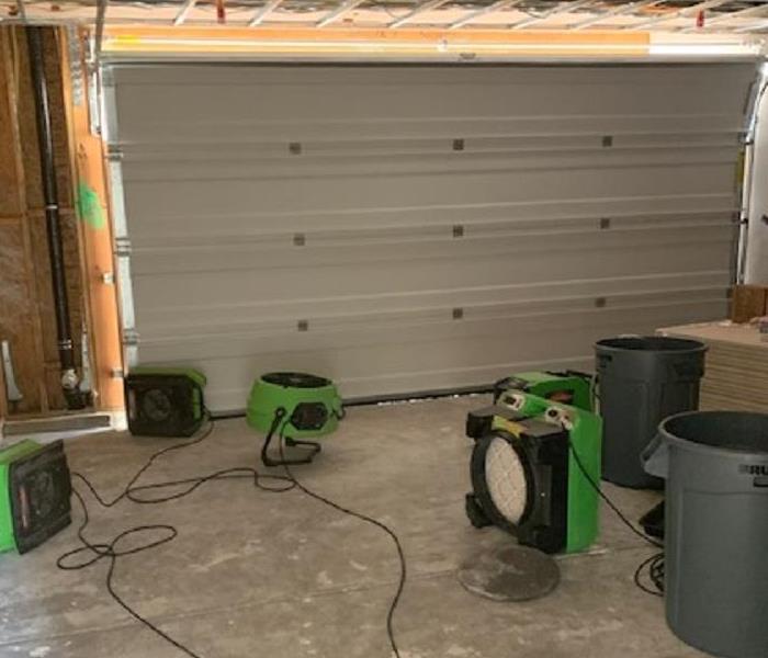 Drying Equipment in Garage 