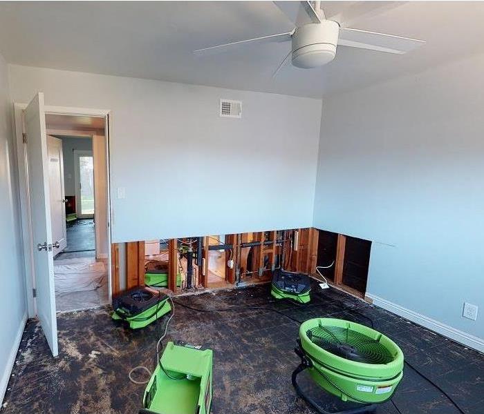 Drying Equipment in Bedroom 