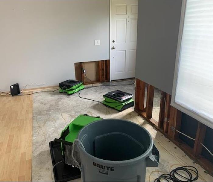 Drying Equipment in Living Room 